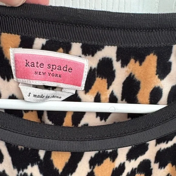 Kate Spade Velour Leopard PJ Set - Picture 3 of 8
